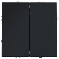Изображение Перекрестный переключатель встраиваемый VOLTUM S70 двухклавишный 10А (графит)